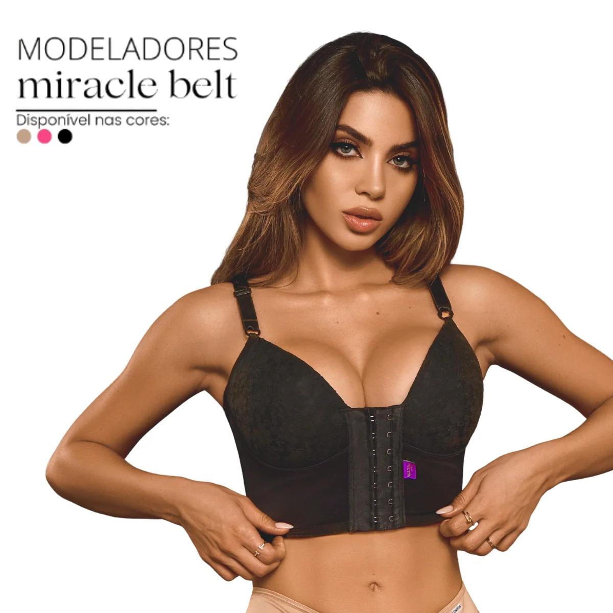 Cinta com Bojo e Sutiã Modelador + Miracle Gummy